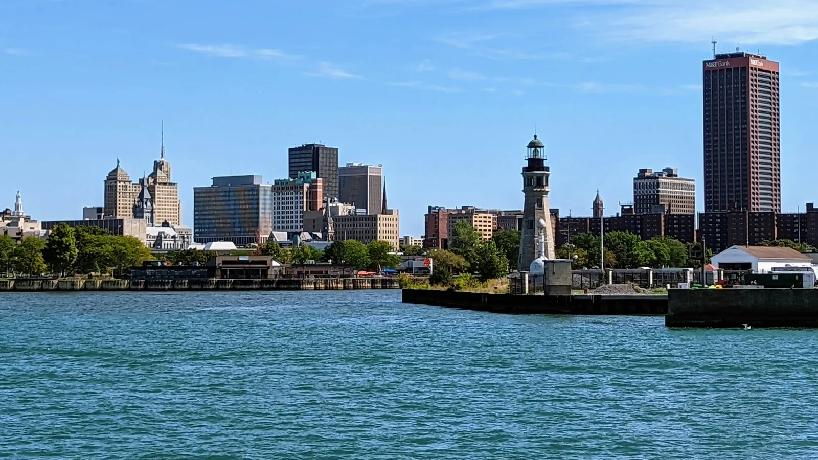 Buffalo skyline and waterfront