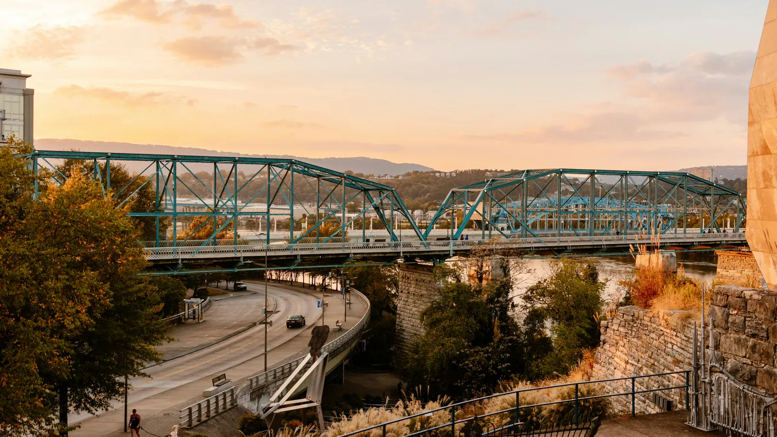 Chattanooga skyline and riverfront