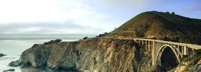 Monterey Bay coastline and Cannery Row, California