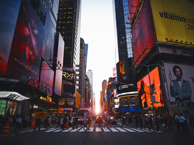Times Square at night, New York City