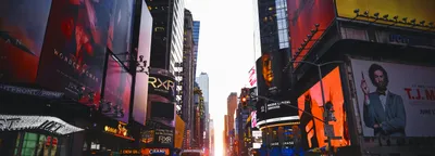 Times Square at night, New York City