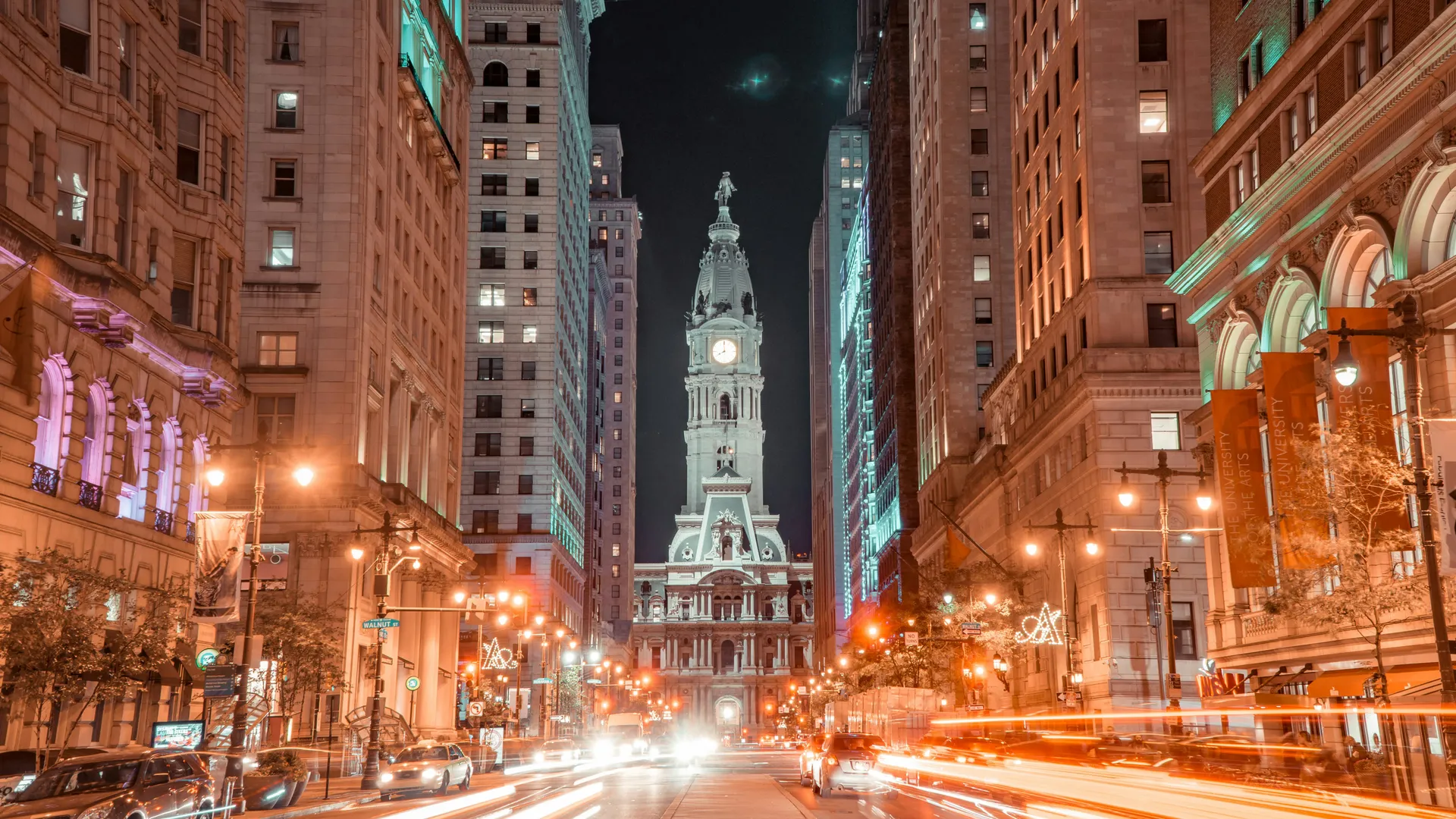 Philadelphia skyline from the Delaware River